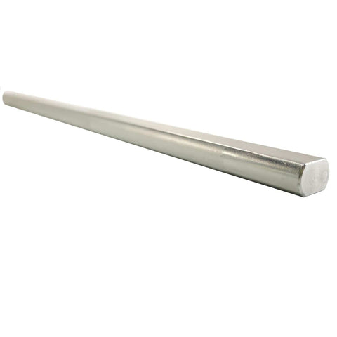 16 Inch 3/4 Inch Double D Galvanized Steering Shaft Fully Machined DD Style Built To Last On Tough Roads Heavy Duty Steel