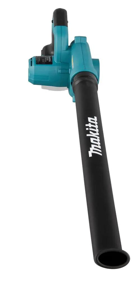 Smooth Operator 18V Cordless Leaf Blower With Variable Speed Trigger And High Velocity Airflow Tool Only from a side angle, showing the nozzle.