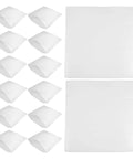 White EPE Foam Pouches 25 Pack for Fragile Glassware and Delicate Electronics, Shockproof Cushioning Bags displayed on white background