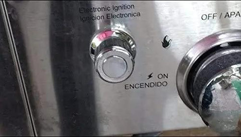 Front view of grill control panel with tact push button for Six Outlet Grill Igniter With Tact Push Button Spark Generator Replacement For Patio Grills.