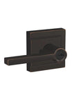 Latitude Lever Door Lock With Upland Trim Keyed Entry In Aged Bronze For Exterior Doors No Fuss Secure Keyed Access Built To Last