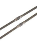 4-40 Turnbuckle Set for RC Cars and Trucks, 2 Pack, Adjustable Toe In Toe Out Camber Alignment, steel rods on white background