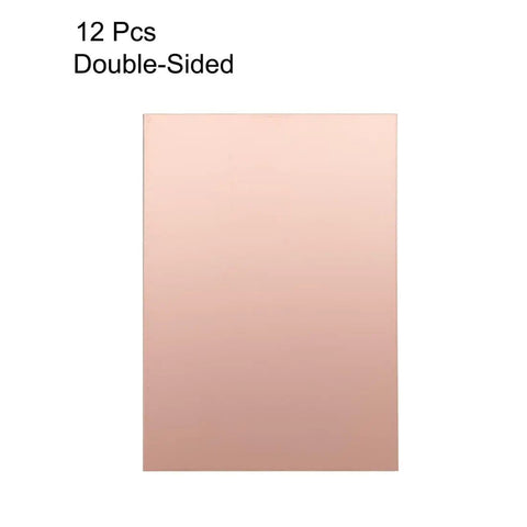 12 Pack 100x70mm Double Sided Copper Clad FR4 PCB Boards 2mm Thick For DIY Prototyping And Maker Projects Great For Hobbyists And Students