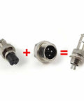 Must-Have GX12 3-Pin Connector For E-Bikes And Scooters Ensures A Super Secure Charging Link With Your Lithium Battery Pack Featuring Tough ABS Build That Handles Heat And Wear Like A Champ Without Any Glitchy Compatibility Headaches, 12mm 3-pin charging plug set