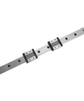 Miniature Linear Guide Rail 24mm Wide With Dual Slide Blocks Precision Linear Motion System For Automation CNC Machining 3D Printing And High Accuracy Measuring Instruments, 400mm rail