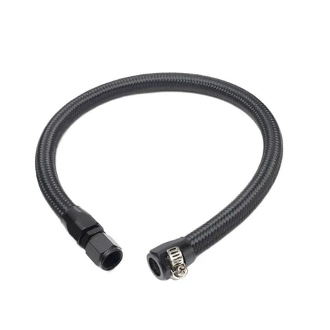Super Slick Tucked Fuel Line Kit For Honda Civic And Integra With K20 Or K24 Engines Complete Feed Return Set, black braided hose