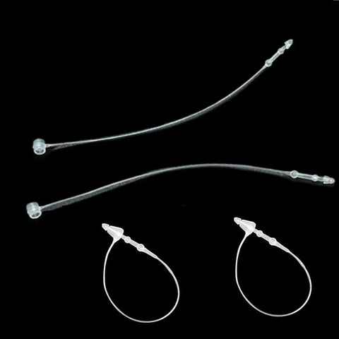5 Inch Clear Plastic Hang Tag Fastener Snap Locks Slick Retail Fix Straight Up Secure Your Gear Gonna Keep Price Tags Locked Tight 2000 Count