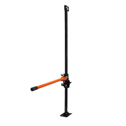 VEVOR farm jack, 60-inch, orange handle, black steel post with base plate for off-road vehicles