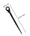 Durable Pointed Tail Ratchet Socket Wrench For Nuts And Bolts In Tight Squeezes Mini Adjustable Mechanic Kit with dimensions 2.75 in and 15.72 in.