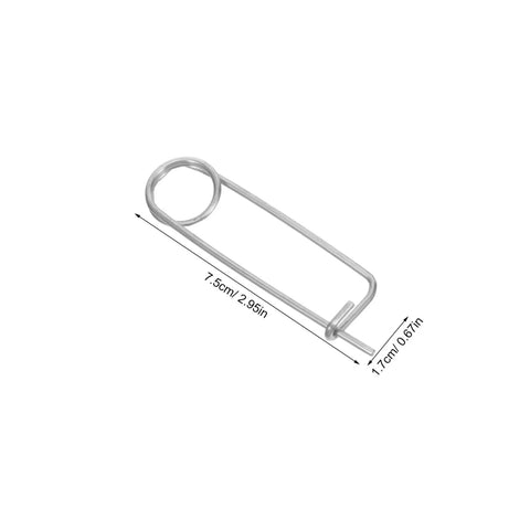 20pcs Stainless Steel Brooch Shape Cotter Pins Quick Lock Spring Safety Fasteners, 7.5cm long for secure industrial use.