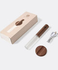 Smart Walnut Wood Motion Sensor Night Light Portable USB Rechargeable Magnetic Wall Lamp with packaging and USB cable