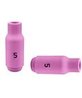 Top Grade 10-Piece Alumina Ceramic TIG Welding Cups Fits WP-17/18/26 Giants Heat Resistant To 3092F For Pro And DIY Welders, pink cups with number 5.