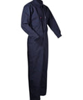 Dual Hazard 7 oz Flame Resistant Contractor Coveralls 88/12 Navy, 1 Pair, Size 7 Small, displayed against a white background.