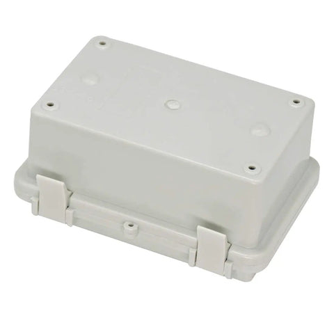 Junction Box Outdoor IP65 Waterproof ABS Plastic Enclosure Hinged Cover With Mounting Plate And Wall Brackets