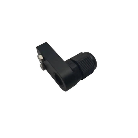 Beefy 3D Printer Cable Gland Mount And PG7 Adapter For Voron 0 2 Extrusion Aluminum CNC Rear Umbilical Mounting Accessory Built Tough For Solid Cable Management black aluminum mount with PG7 threaded adapter
