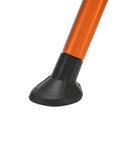 Close-up of Beefy CNC Aluminum Dirt Bike Kickstand With Springs For XCF EXC EXC F XC XC W XCF W Six Days XC W Six Days TPI FE FX TE 125 250 350 450 500 2017 2022 Orange, showing orange shaft and black base.
