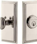 Carre Plate Single Cylinder Deadbolt In Polished Nickel Finish Built To Last Solid Brass Construction Keyed Alike