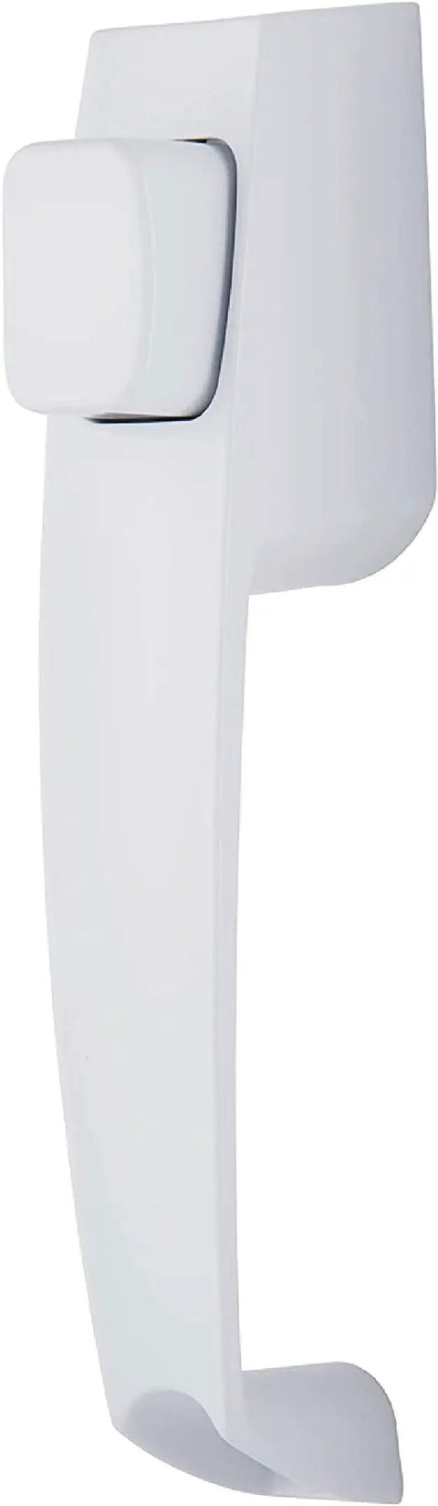 Push Button Door Latch for Screen and Storm Doors White No Lock Out Tech Durable Build for Out Swinging Metal or Wood Doors 0.75 To 1.25 Inch Thick Easy Install and Everyday Convenience