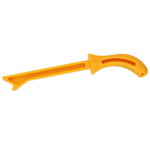 Yellow Push Block For Woodworking And Carpentry, Push Stick For Table Saw And Router, Heavy Duty ABS Construction, side view