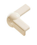 1.6 By 1.6 Inch L Shaped Silicone Corner Guards For Furniture Edges White 4 Pack, showing individual bumper design