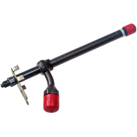 Beefed-Up Fuel Injector Set For Heavy Duty Construction Equipment, 4 Piece Kit Compatible With W14 W14FL 336B 336D 336DT, Part Numbers A59092 A140830, Delivers Precise Fuel Metering And Consistent Engine Power. single black fuel injector with red caps