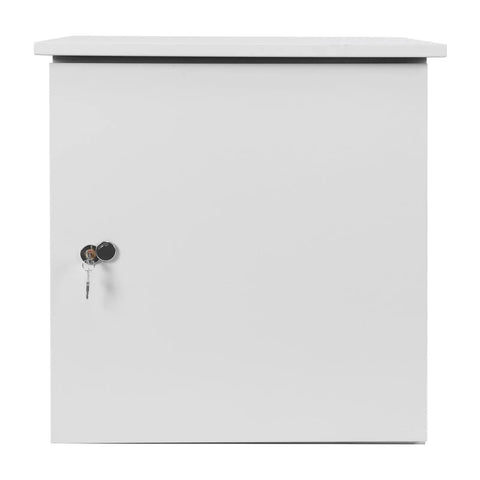 Single Electrical Junction Box 1 Piece For DIY Wiring Projects, Durable Weather Resistant Electrical Box In One Color Finish, Easy Install Compact Wall Mount Enclosure For Electrical Wiring And Outlets, white metal cabinet with lock