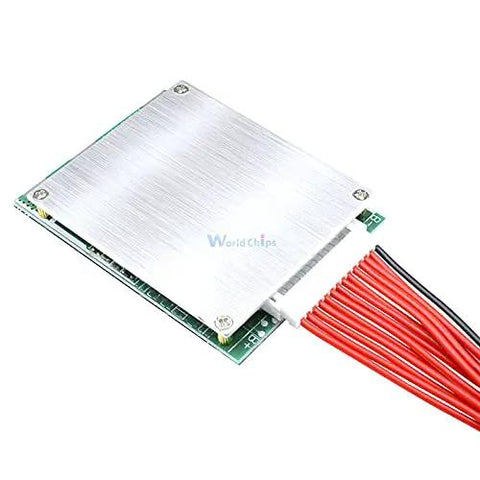 Top Shelf 48V 35A 13S BMS Balance Board For 18650 Lithium Battery Pack with connectors and wiring, sized 69 x 51 x 8 mm.