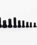 No Fuss Rock Solid Heavy Duty Carbide Insert Fixing Screw Set For CNC Lathe Tool Holders with various sizes shown.