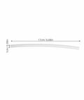 Flexible Silicone Desoldering Hose Replacement Set 2 Pack Pro Grade Solder Extraction Tool Tube Heat Resistant dimensions shown