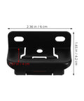 Six Pack Semi Concealed Self Closing Cabinet Door Hinges For RVs And Cabinets, Cold Rolled Steel, black RV hinge dimensions