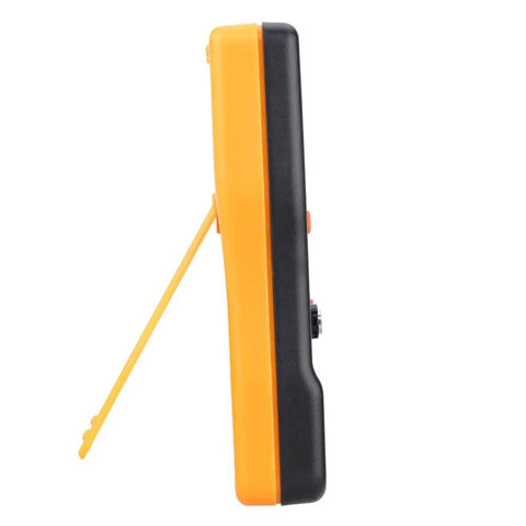 Side view of ESR Capacitor Tester Meter For Accurate Internal Resistance Readings, Professional ESR Meter with stand
