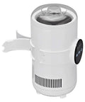 Sharp Two In One Electric Cooling Cup And Slim Desktop Beverage Chiller with digital control for cooling or warming drinks.