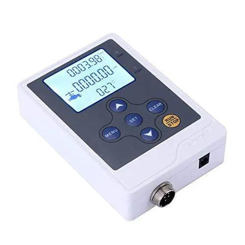 LCD Water Flow Meter With Quantitative Controller And G3 8 Inch Fuel Oil Gas Diesel Milk Flow Sensor with display panel view.