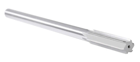 Side view of Accusize chucking reamer, high-speed steel, straight flute, long shank