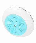 Portable Mini Washing Machine Turbo Wash Usb Powered Travel Laundry Compact Cleaner Gentle Fabric Care Dual Turbine Tech lightweight blue spinner design