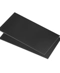 Two Pack UHMW Polyethylene Sheets Six By Twelve Inches One Eighth Inch Thick Black Plastic For Home And Industrial Use Heavy Duty Wear Resistant High Strength Durable Sheet