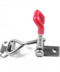 Stainless Steel Adjustable Toggle Clamp Gh-4001-SS With Quick Release, red handle, rust resistant, for doors and tool boxes
