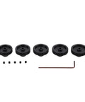 Metal 48P Pinion Gear Set For One-Tenth Scale RC Cars 38T 39T 40T 41T 42T 3.175 Millimeter Shaft With Hex Key Durable Steel