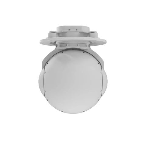 Dual Imaging Electro Optical Drone Pod With Thermal And Visible Light Cameras, 30x Optical Zoom, 640x512 Thermal Sensor, front view