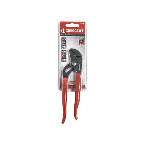 Seven Inch Tongue And Groove Pliers With Straight Jaw And Dipped Handle, Heavy Duty Alloy Steel Construction For Power Grips in packaging