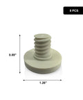 Premium 20 Pack Replacement Bolts Compatible With Suncast Storage Sheds, 0.89" x 1.26" white fastener for storage shed assembly.