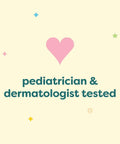 All Mineral Baby Sunscreen Spray SPF 50 With Broad Spectrum UVA UVB Protection image with heart icon, pediatrician & dermatologist tested text
