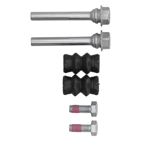 Top Rated Rear Brake Caliper Slider Pins Guide Bolts Kit BCF1346B For Transporter T4 Makes Your Ride Safe and Smooth With Direct Fit Precision And Durability. Silver steel rear brake caliper slider pins with black rubber boots and bolts, replacement kit