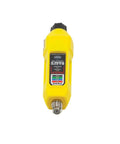 Coax Explorer 2 VDV Cable Tester With Push Button Wire Tracing; yellow handheld device with LED indicators for coax testing