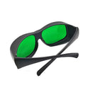 Hella Super Slick Dual Wave Laser Blocking Shades For Red And Infrared Beams Wavelengths Od3 Plus And Od5 Plus with green lenses