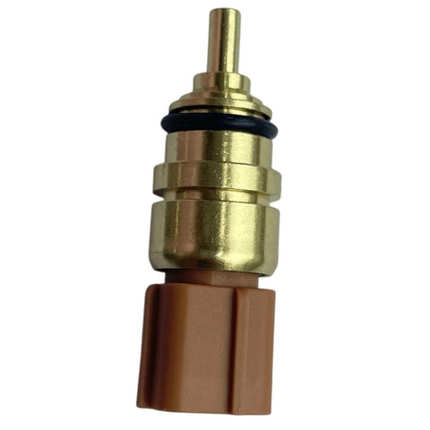 DAOKACUO coolant temperature sensor with brass body and brown plastic connector (front view)