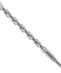 Three Quarters Inch By Twelve Inch Round Hammer Drill Bit With Asymmetric Diamond Ground Carbide Tip For Impact Drills Deep Cut Spiral U Flutes