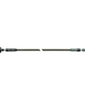 Inline Tube 33-inch stainless braided hose side view with 7/16 in banjo to 3/8-24 in female fittings