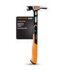 IsoCore 20 Oz General Use Hammer With Rip Claw Magnetic Nail Starter And Shock Absorbing Grip For Home Improvement DIY Projects And Carpentry 4X Less Vibration, featuring orange handle and black head