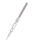 Metal Watch Winding Stem For Precise Time Adjustment And Repair Tools Pro Grade Movement Stem Extender close-up on white background